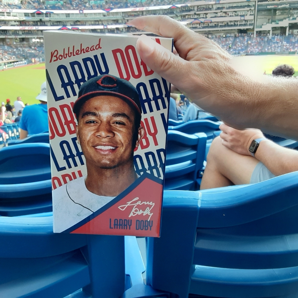 Larry Doby Bobblehead from Cleveland Guardians Game